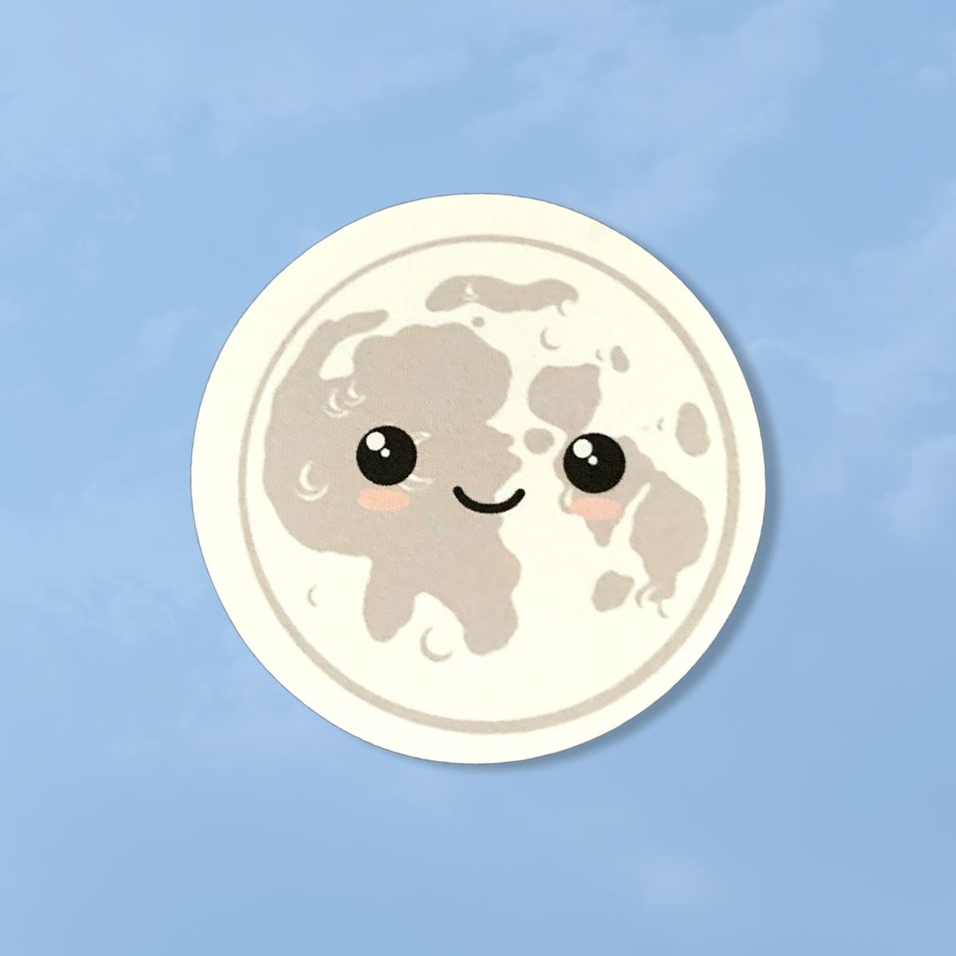 Paper Kawaii Moon Phases Sticker Set