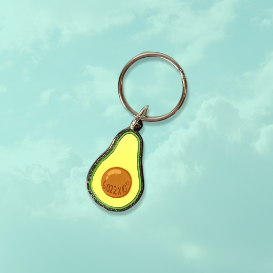 Avocado's Number Keyring