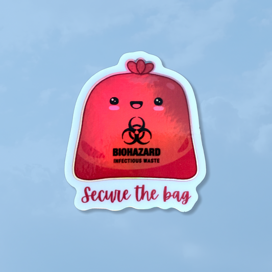 Holographic Biohazard Bag Sticker