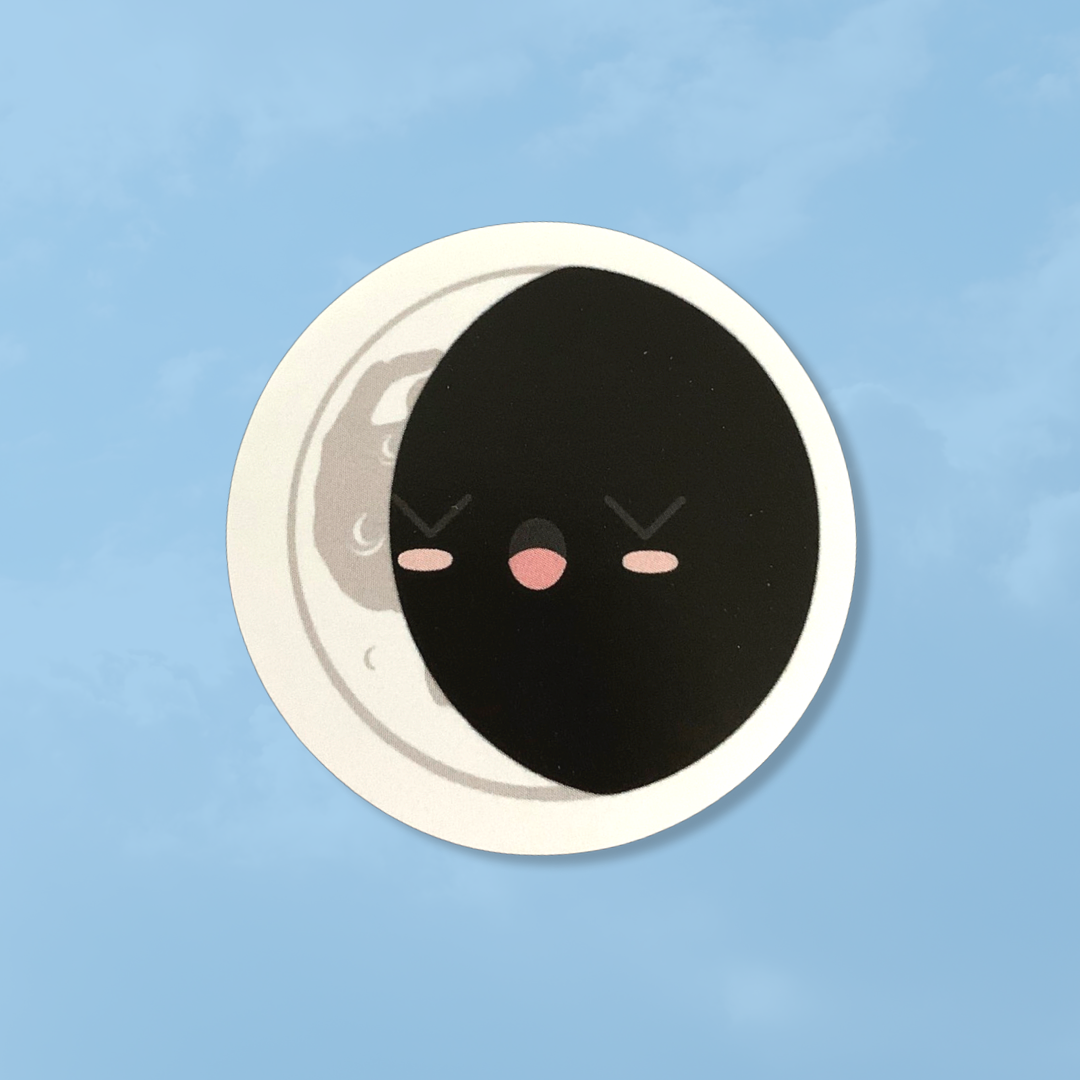 Paper Kawaii Moon Phases Sticker Set