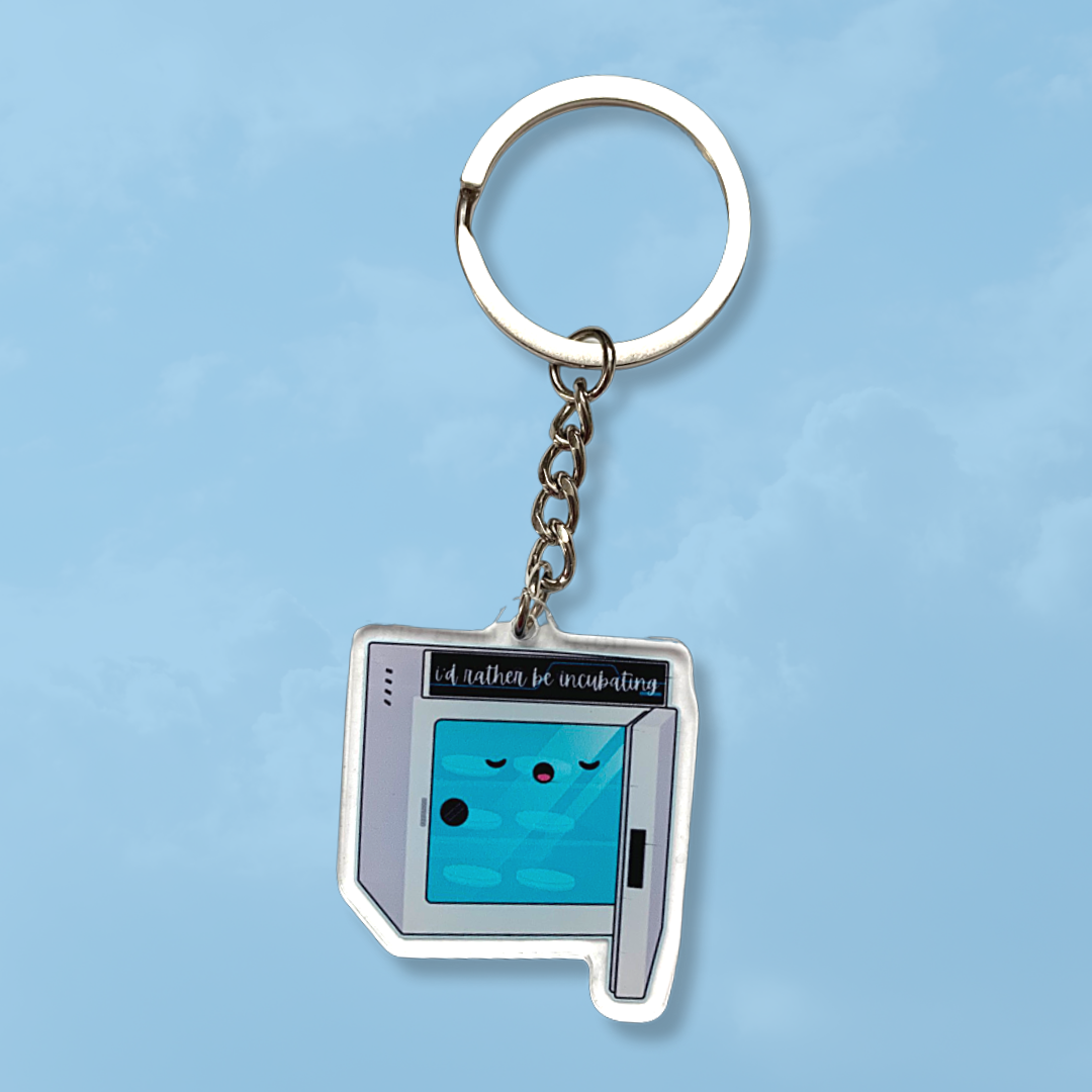 Acrylic Incubating Keyring