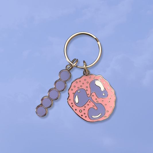 Neutrophil & Strep Pneumo Keyring Set