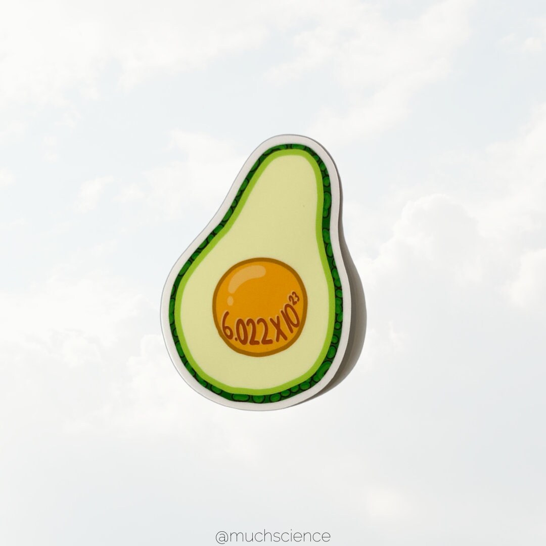 Vinyl Avocado's Number Sticker