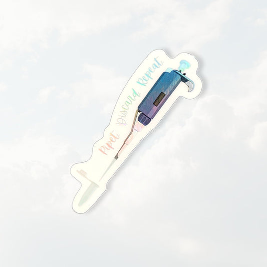 Holographic Pipet Sticker